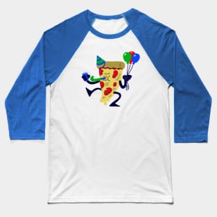 Pizza Party Baseball T-Shirt